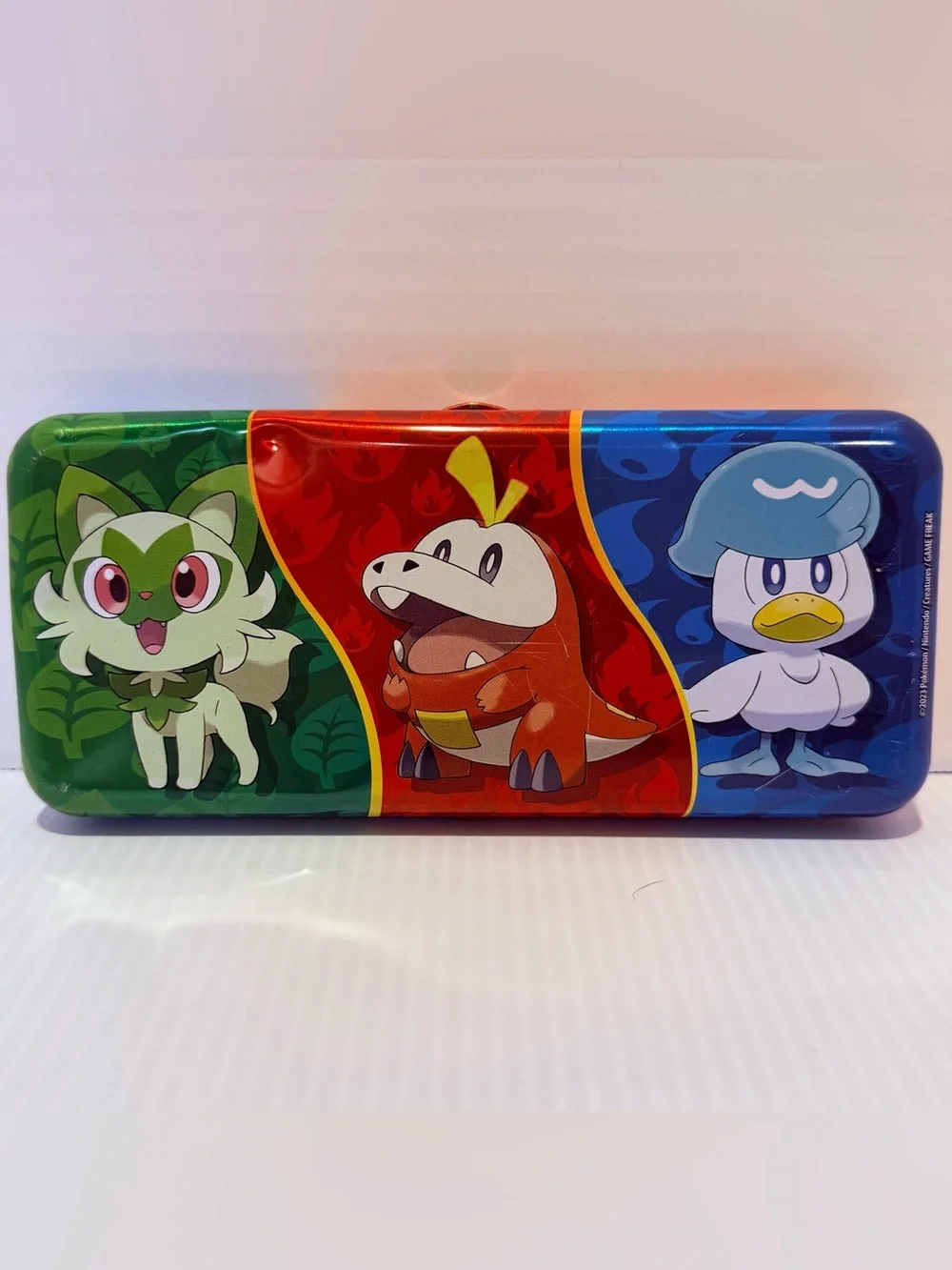 Pokemon Pikachu Trading Card Game Game Freak Pencil Tin Case 2023